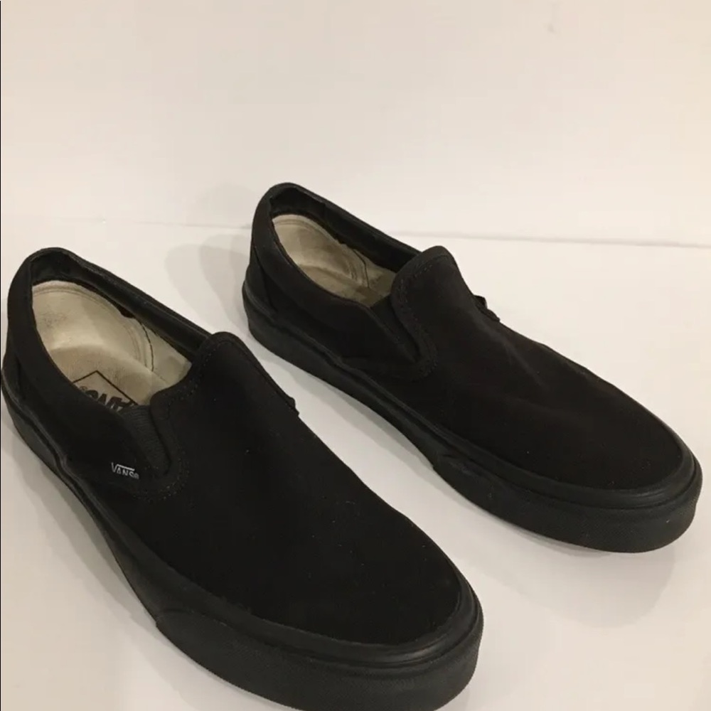 Black Canvas Vans sz 9